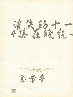 消失的十一层24集在线观看