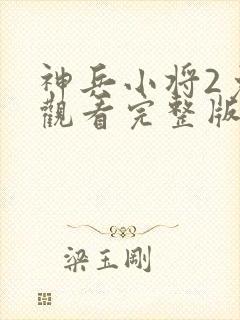 神兵小将2免费观看完整版