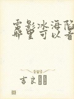 电影冰海陷落在哪里可以看