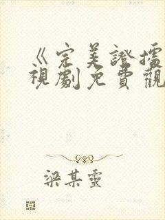 《完美证据》电视剧免费观看