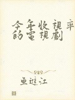 今年收视率最高的电视剧