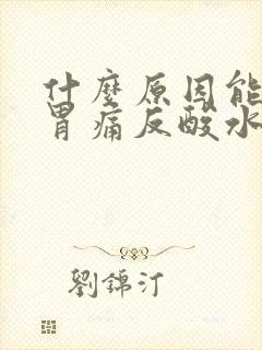 什么原因能引起胃痛反酸水