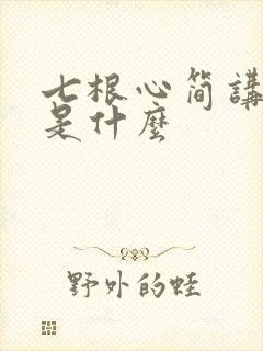 七根心简讲述的是什么