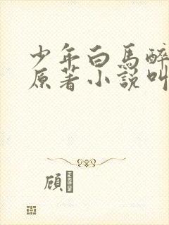 少年白马醉春风原著小说叫什么