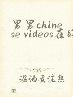 男男chinese videos在线观看视频