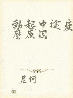 勃起中途疲软什么原因