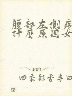 腹部左侧疼痛是什么原因女性