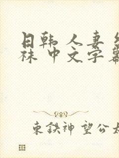 日韩 人妻 丝袜 中文字幕