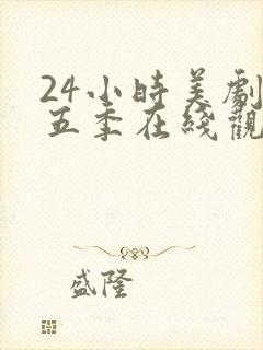 24小时美剧第五季在线观看全集免费高清