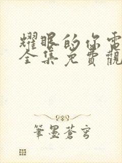 耀眼的你电视剧全集免费观看封面