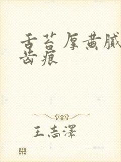 舌苔厚黄腻边有齿痕