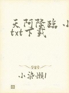 天阿降临 小说txt下载