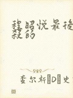 程昭悦最后被谁杀的封面