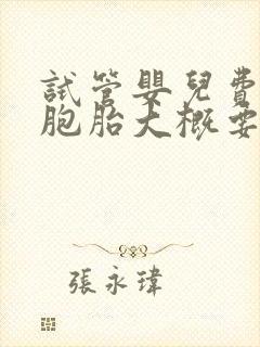 试管婴儿费用双胞胎大概要多少钱封面