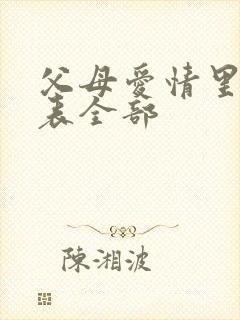 父母爱情里演员表全部