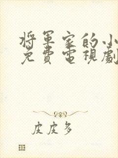 将军家的小娘子免费电视剧