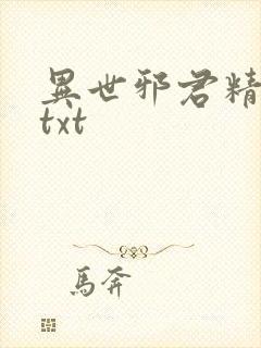 异世邪君精校版txt