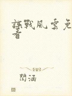 谍战风云免费观看