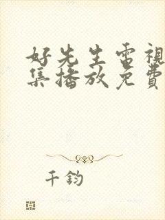 好先生电视剧全集播放免费看