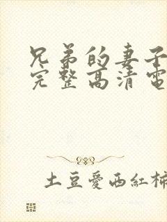 兄弟的妻子免费完整高清电视剧看封面