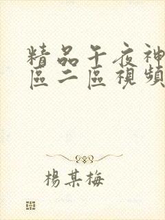 精品午夜神马一区二区视频