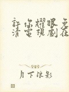 许你耀眼免费高清电视剧在线观看