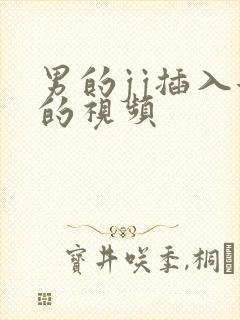 男的jj插入女的视频