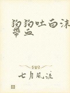 狗狗吐白沫拉稀带血