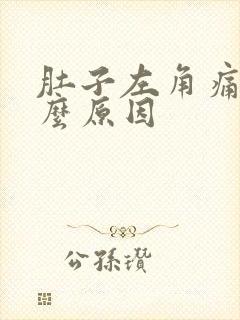 肚子左角痛是什么原因封面