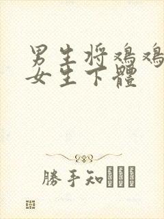 男生将鸡鸡插进女生下体