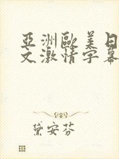 亚洲欧美日韩中文激情字幕