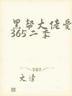 黑帮大佬爱上我365二季