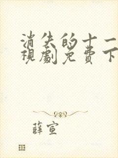 消失的十一层电视剧免费下载观看