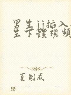 男生jj插入女生下体视频