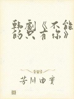 韩剧《不能错过的只有你》免费观看