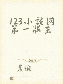 123小说网 第一版主
