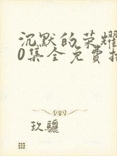 沉默的荣耀全40集全免费播放封面