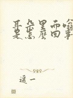 耳朵里面嗡嗡响是怎么回事封面