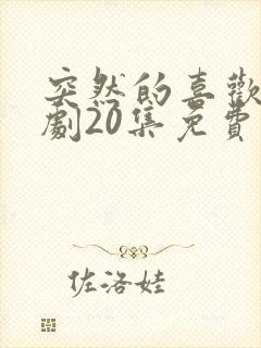 突然的喜欢电视剧20集免费观看