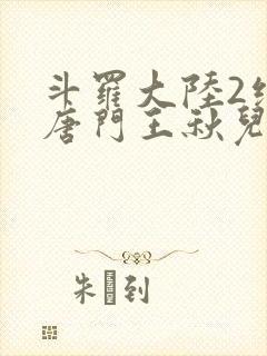 斗罗大陆2绝世唐门王秋儿