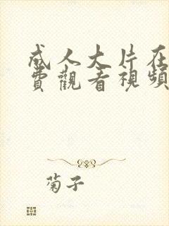 成人大片在线免费观看视频