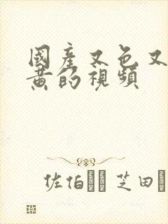 国产又色又爽又黄的视频