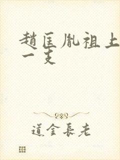 赵匡胤祖上是哪一支