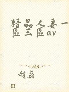 精品人妻一区二区三区av