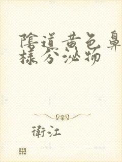 阴道黄色鼻涕一样分泌物