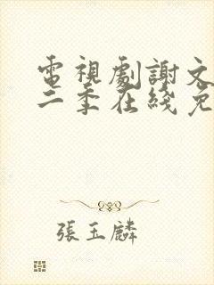 电视剧谢文东第二季在线免费观看