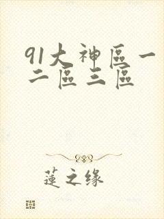 91大神区一区二区三区