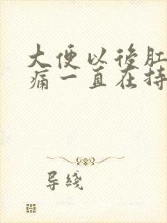 大便以后肛门疼痛一直在持续着痛什么原因