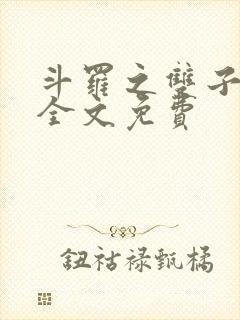 斗罗之双子斗罗全文免费封面