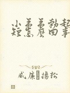 小弟弟勃起时间短怎么回事